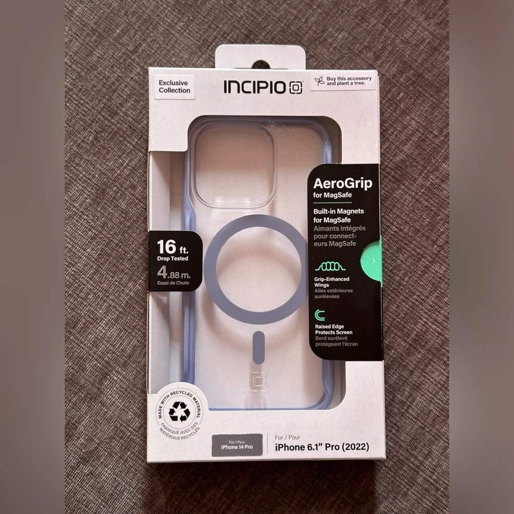 📱Incipio | AeroGrip MagSafe iPhone 14 Pro Case in Misty Lavender | *NEW IN BOX*